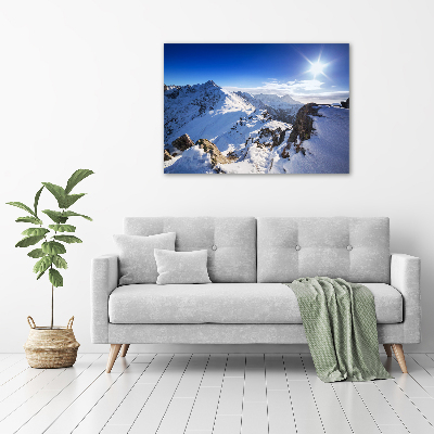 Tableau sur verre Pic des Tatras