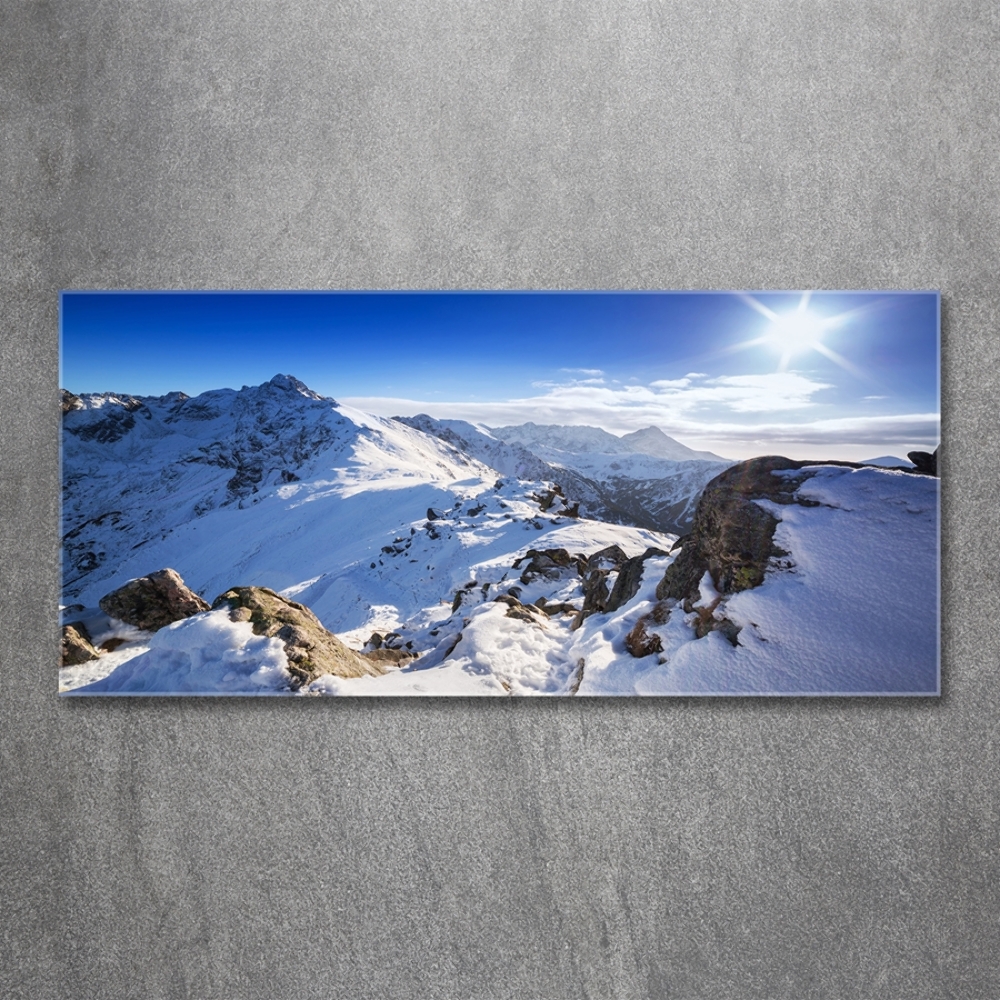 Tableau sur verre Pic des Tatras