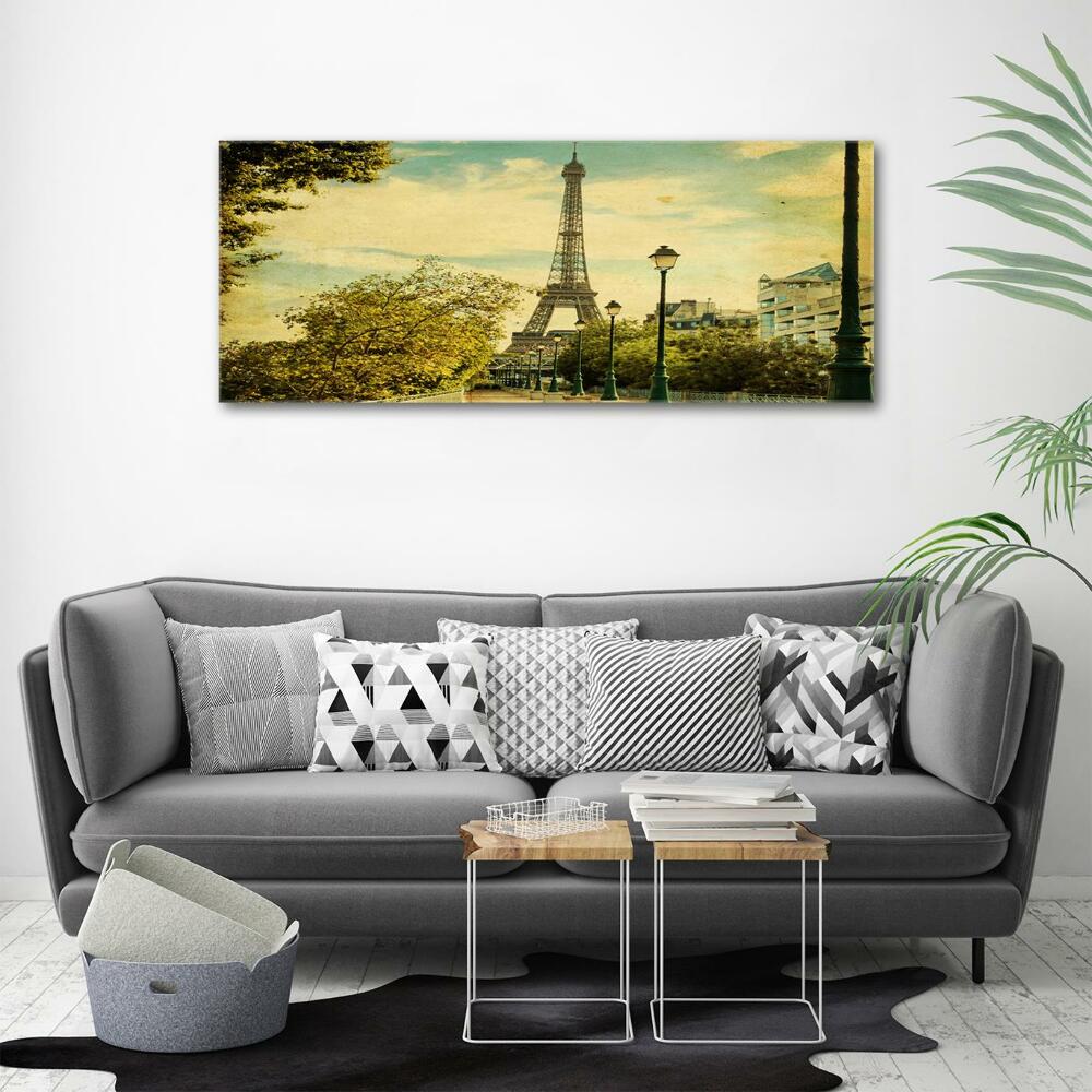 Tableau imprimé sur verre Tour Eiffel France