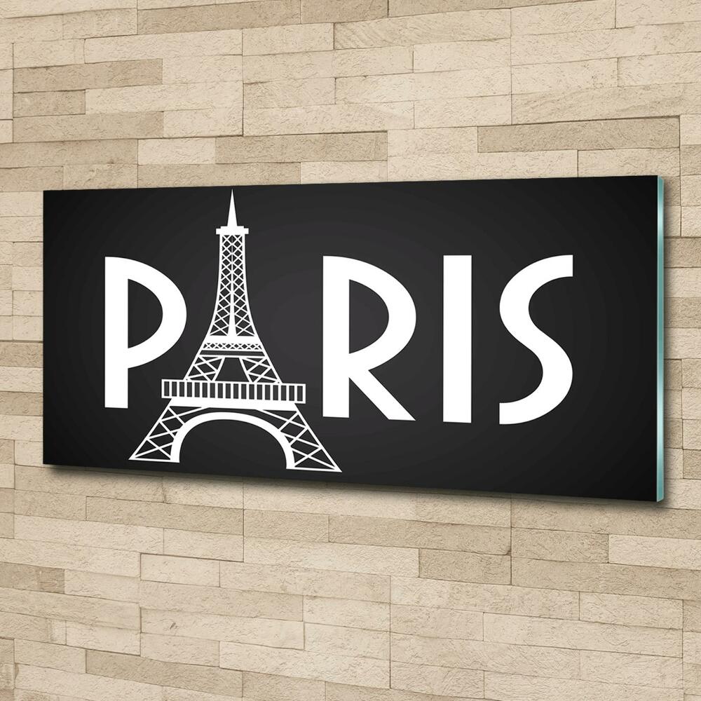 Tableau imprimé sur verre Paris