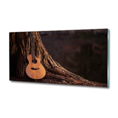 Tableau sur verre Guitare acoustique