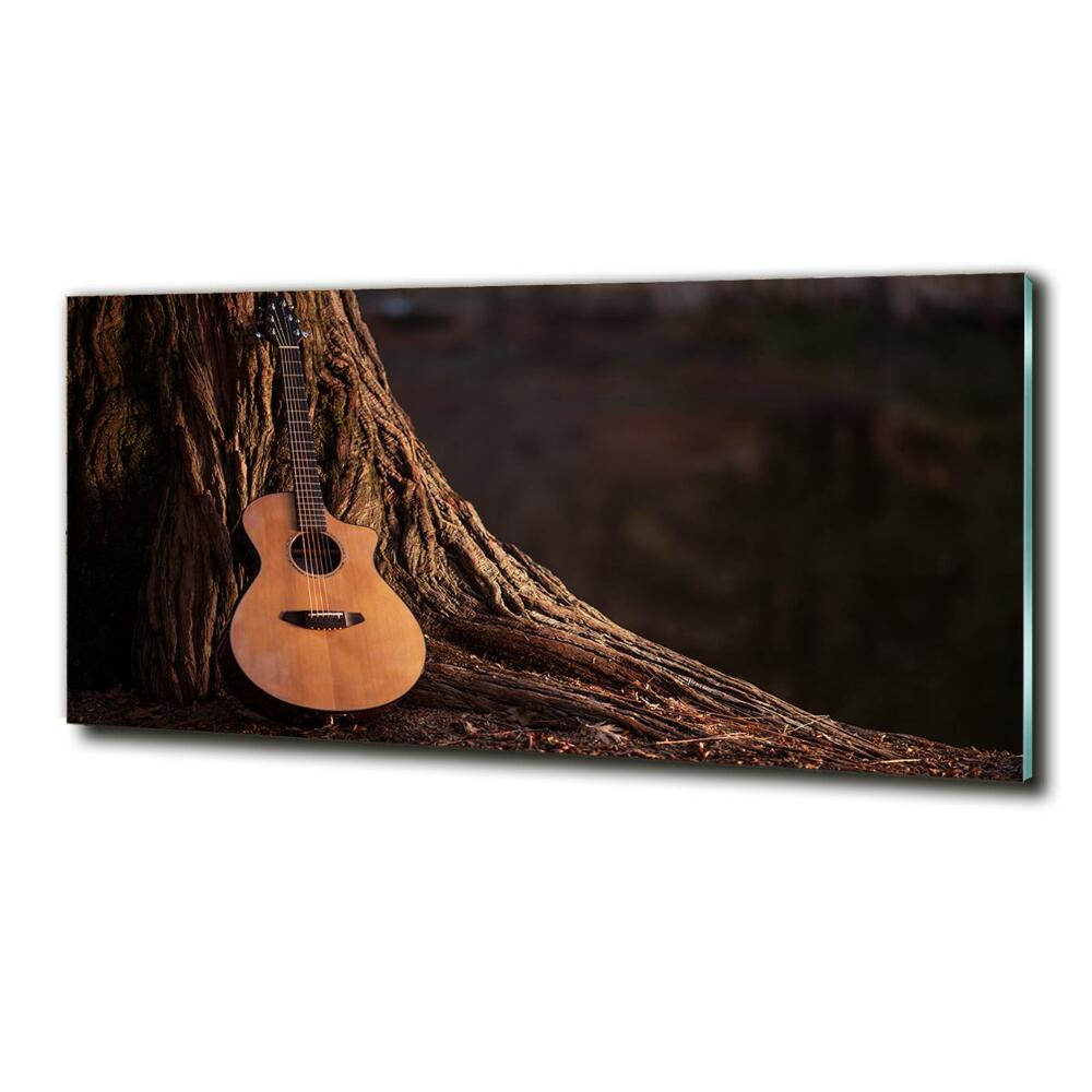 Tableau sur verre Guitare acoustique