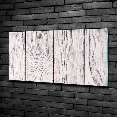 Tableau imprimé sur verre Mur en bois