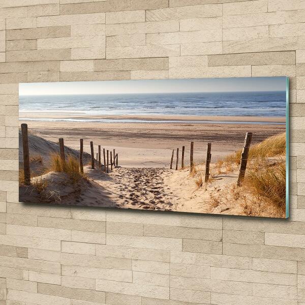 Tableau photo sur verre Dunes de mer