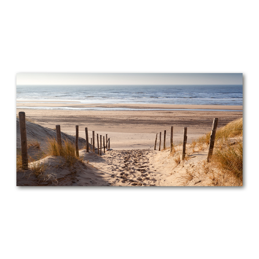 Tableau photo sur verre Dunes de mer