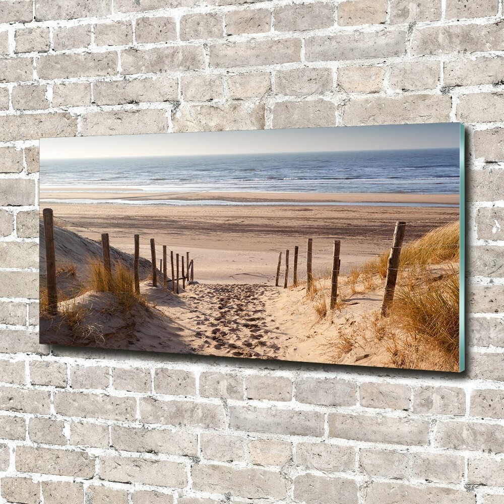 Tableau photo sur verre Dunes de mer