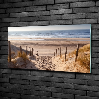 Tableau photo sur verre Dunes de mer