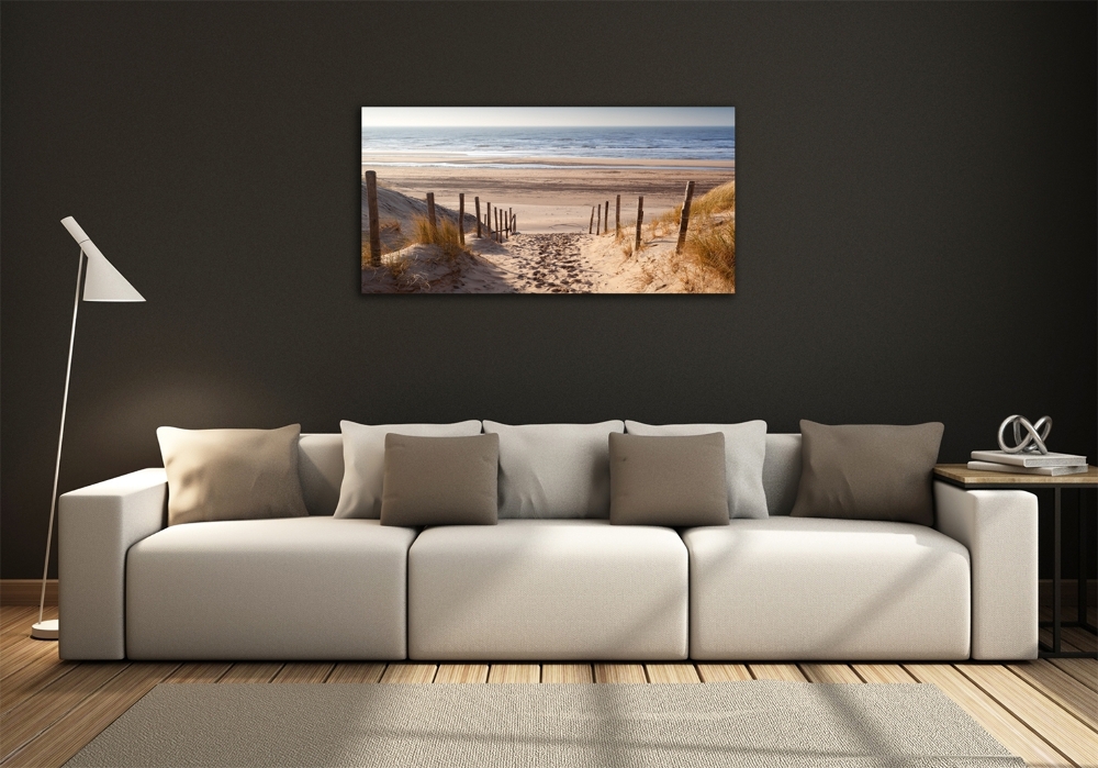 Tableau photo sur verre Dunes de mer