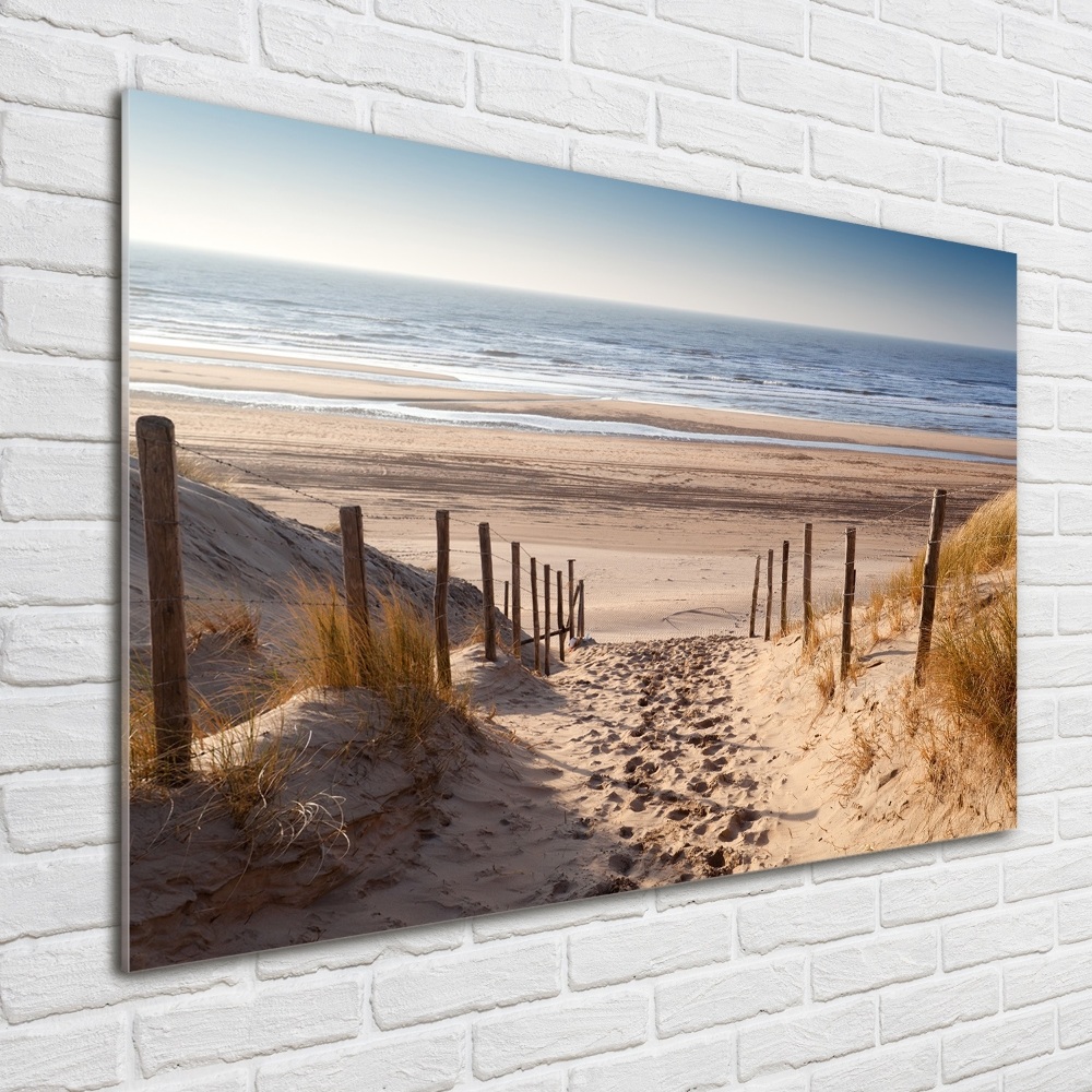 Tableau photo sur verre Dunes de mer