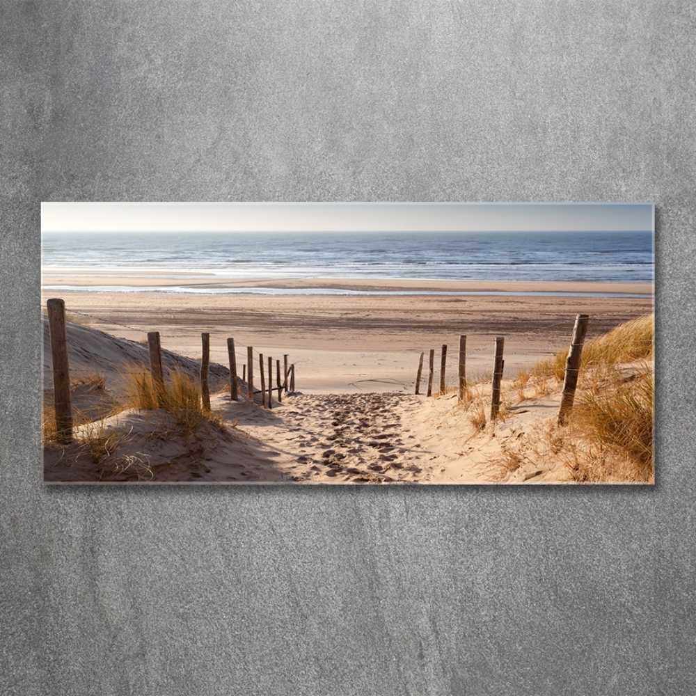 Tableau photo sur verre Dunes de mer