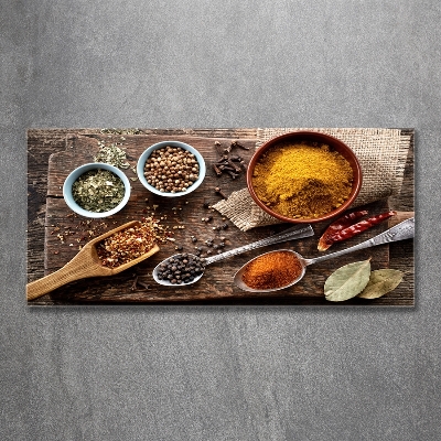 Tableau sur verre Mélange d'assaisonnements