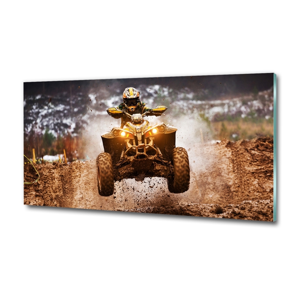 Tableau photo sur verre Quad