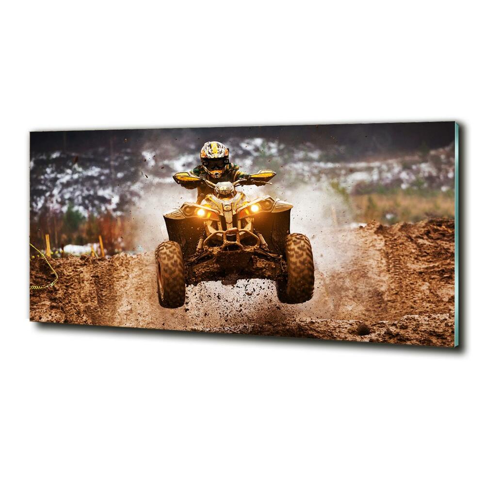 Tableau photo sur verre Quad