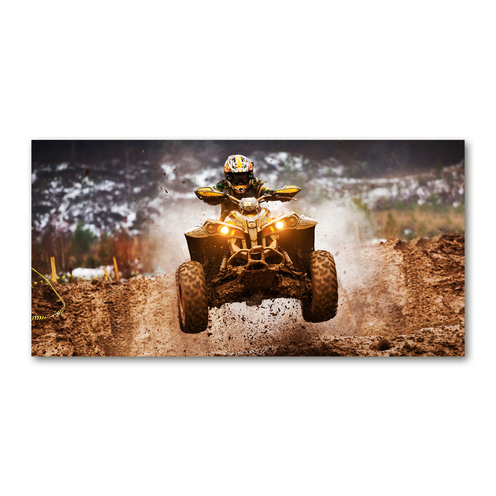 Tableau photo sur verre Quad