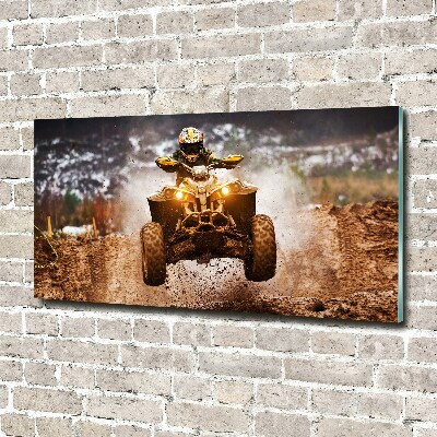 Tableau photo sur verre Quad