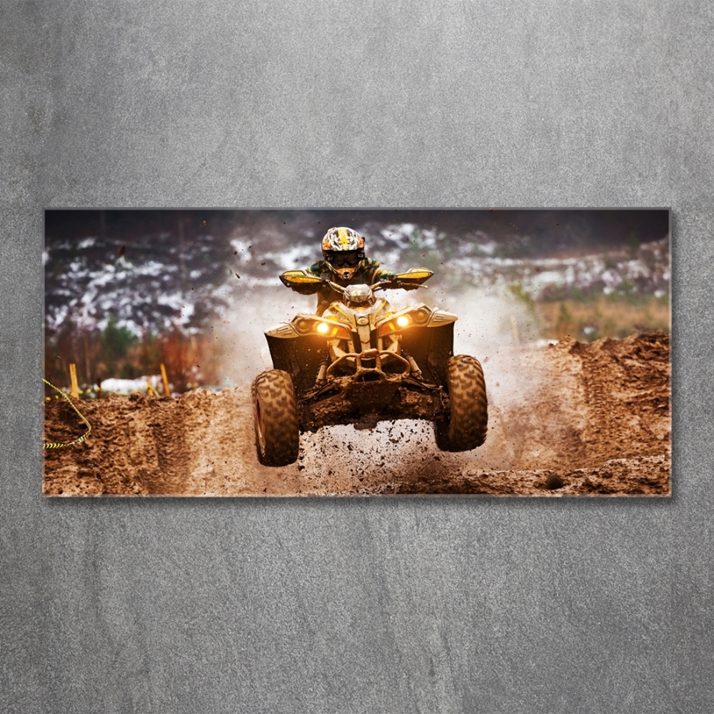 Tableau photo sur verre Quad