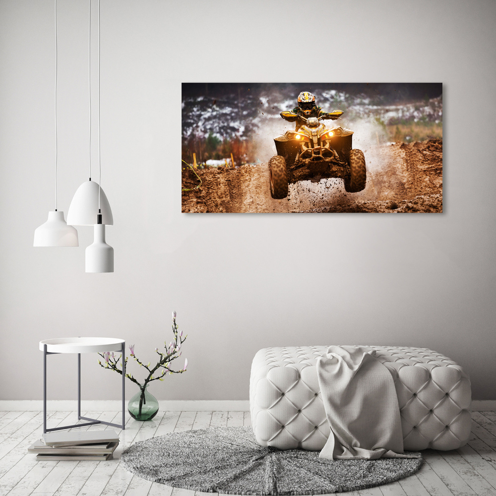 Tableau photo sur verre Quad