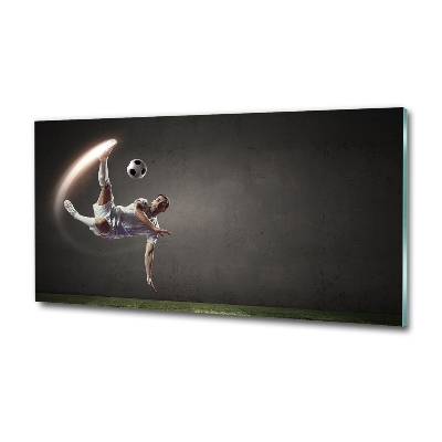 Tableau photo sur verre Footballer