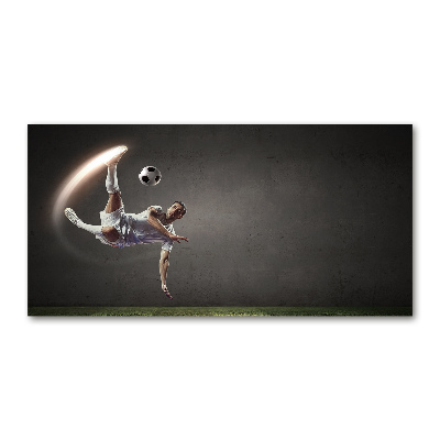 Tableau photo sur verre Footballer