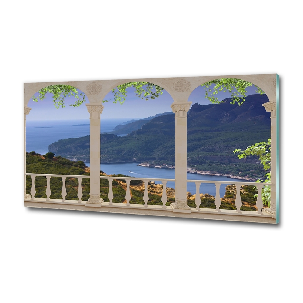 Tableau sur verre Vue de la baie