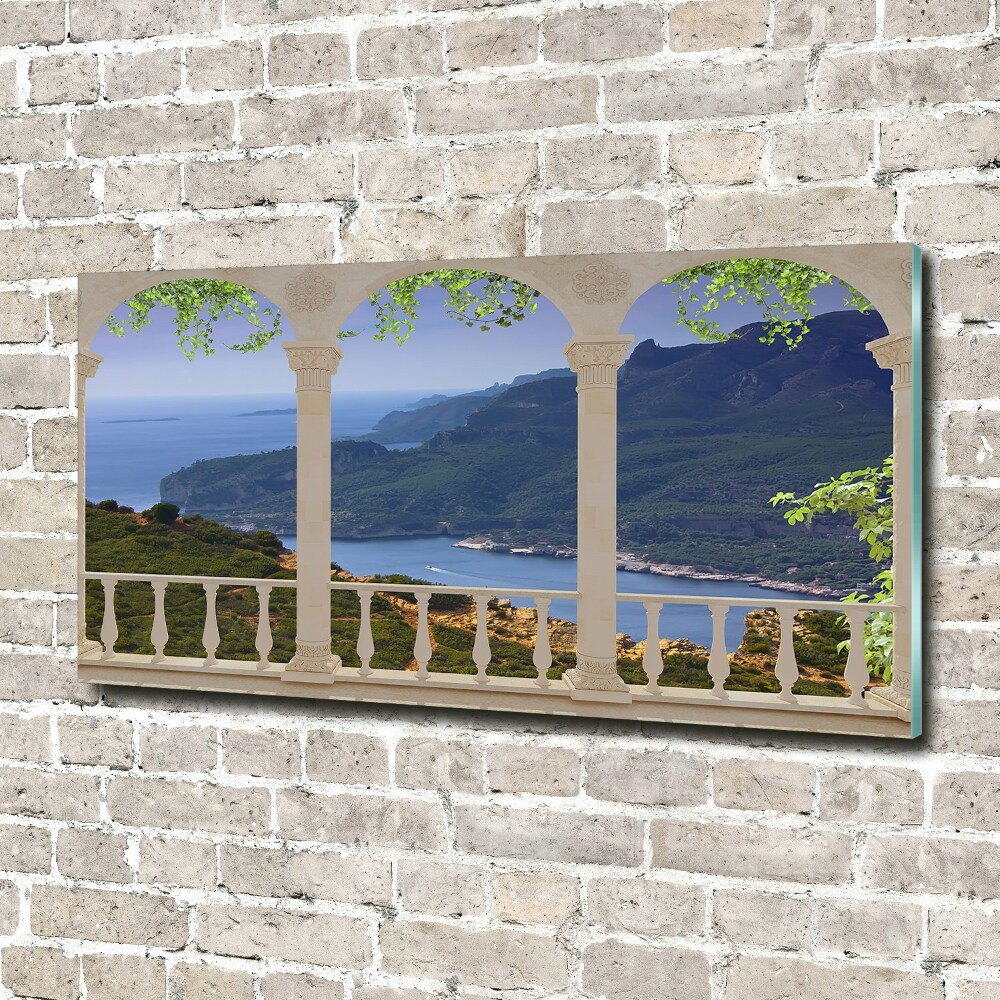 Tableau sur verre Vue de la baie