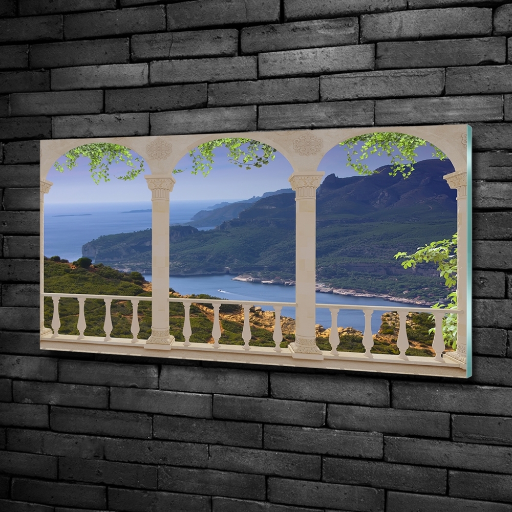 Tableau sur verre Vue de la baie