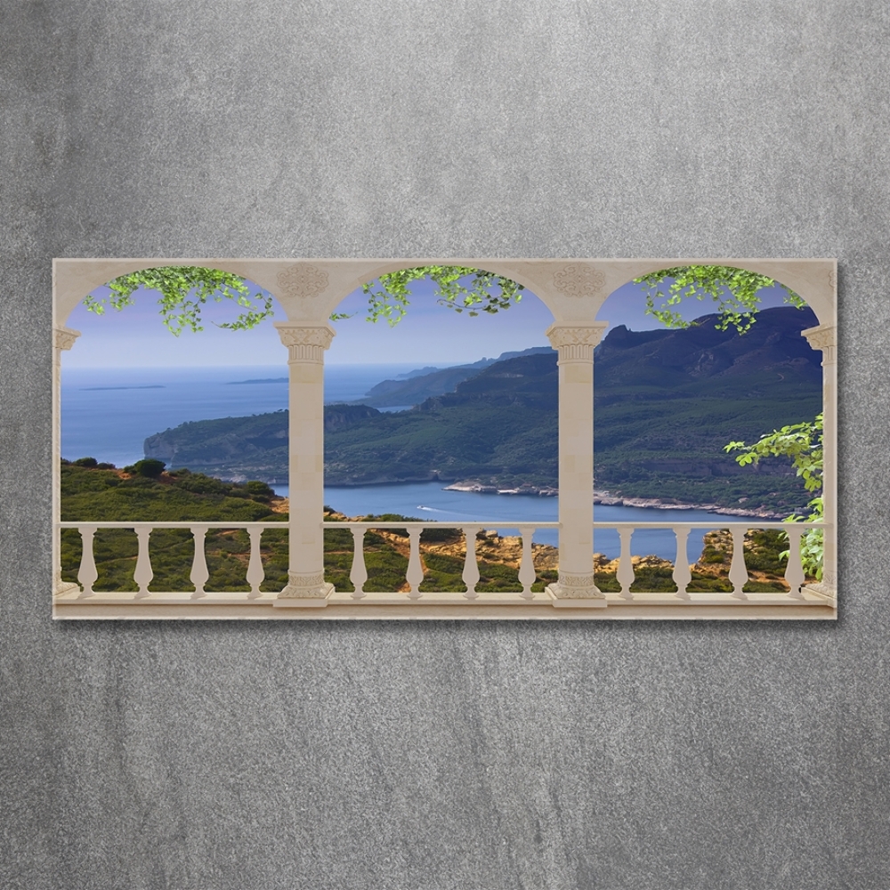 Tableau sur verre Vue de la baie