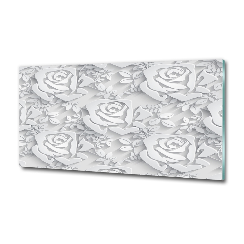 Tableau imprimé sur verre Roses design