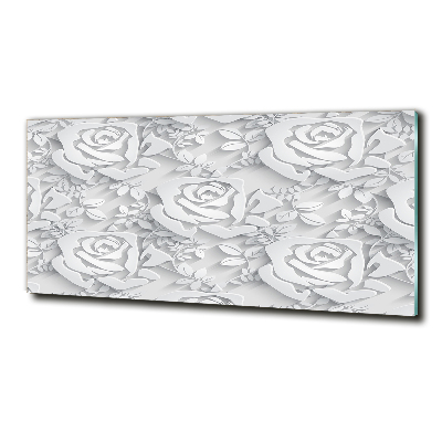 Tableau imprimé sur verre Roses design