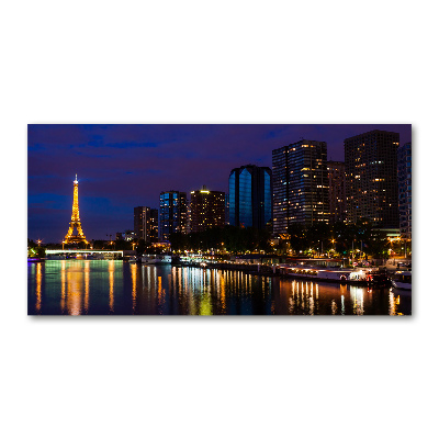 Tableau sur verre Paris la nuit