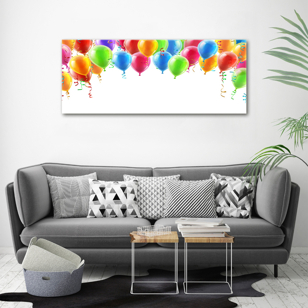 Tableau imprimé sur verre Ballons colorés