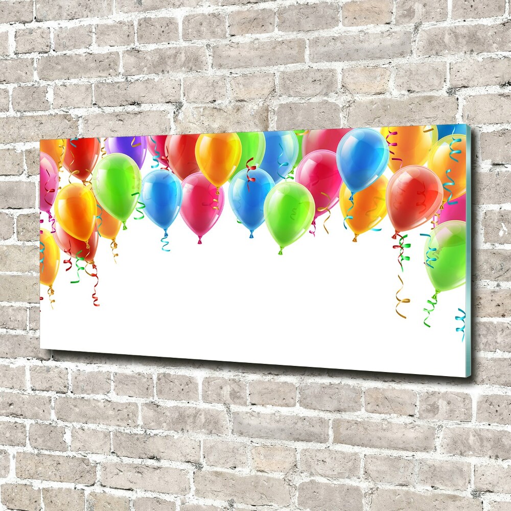 Tableau imprimé sur verre Ballons colorés