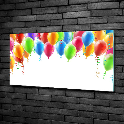 Tableau imprimé sur verre Ballons colorés