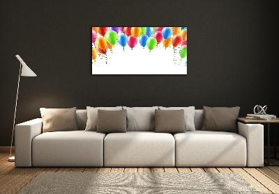 Tableau imprimé sur verre Ballons colorés