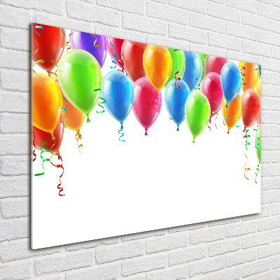 Tableau imprimé sur verre Ballons colorés