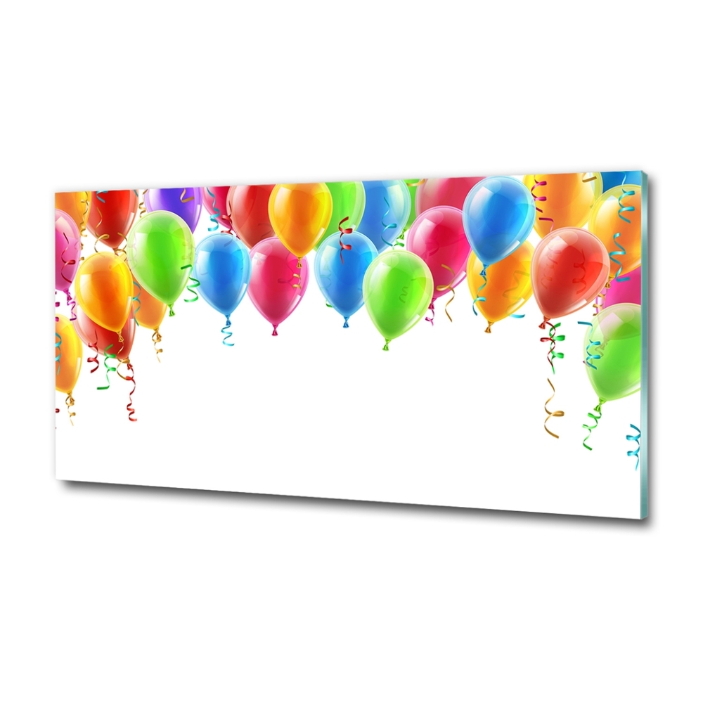 Tableau imprimé sur verre Ballons colorés