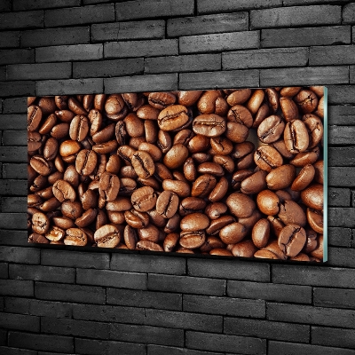 Tableau imprimé sur verre Motif de grain de café