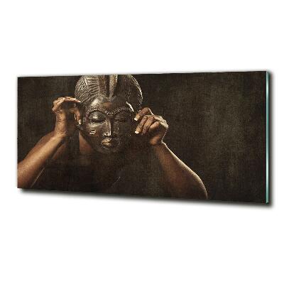 Tableau sur verre Masque africain