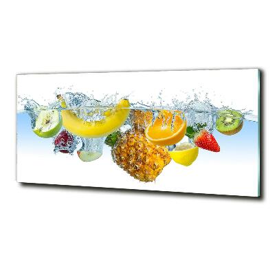 Tableau en verre Fruits sous l'eau