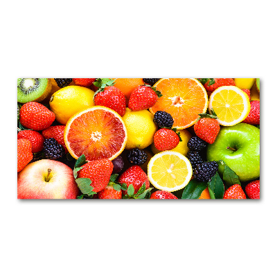 Tableau imprimé sur verre Fruits colorés