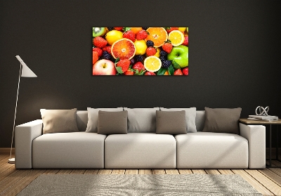 Tableau imprimé sur verre Fruits colorés