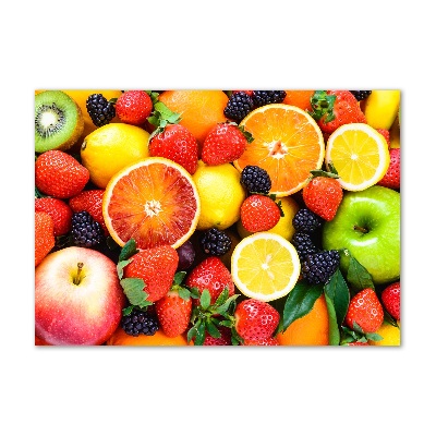 Tableau imprimé sur verre Fruits colorés