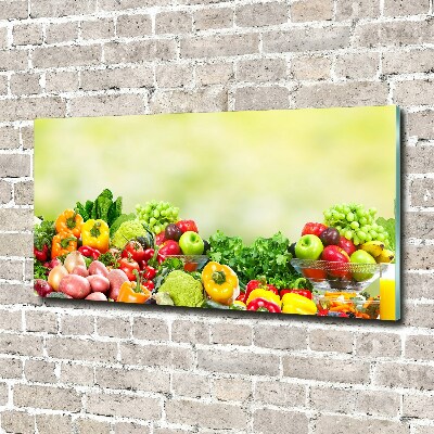 Tableau imprimé sur verre Fruits et légumes