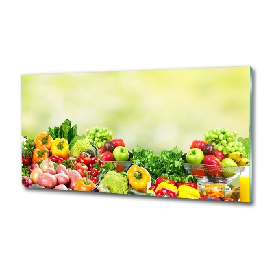 Tableau imprimé sur verre Fruits et légumes