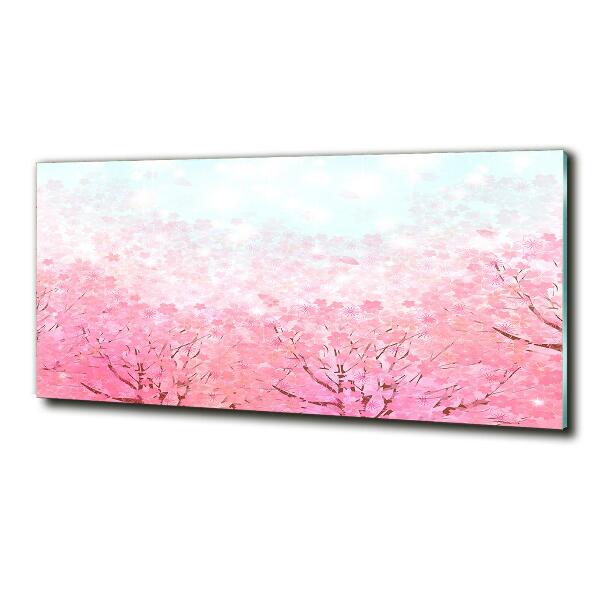 Tableau imprimé sur verre Cerisier en fleurs