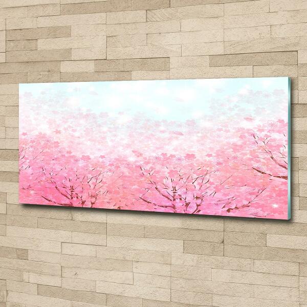 Tableau imprimé sur verre Cerisier en fleurs