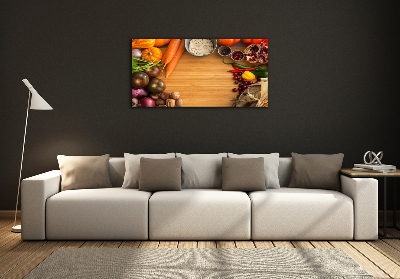 Tableau en verre Légumes d'automne