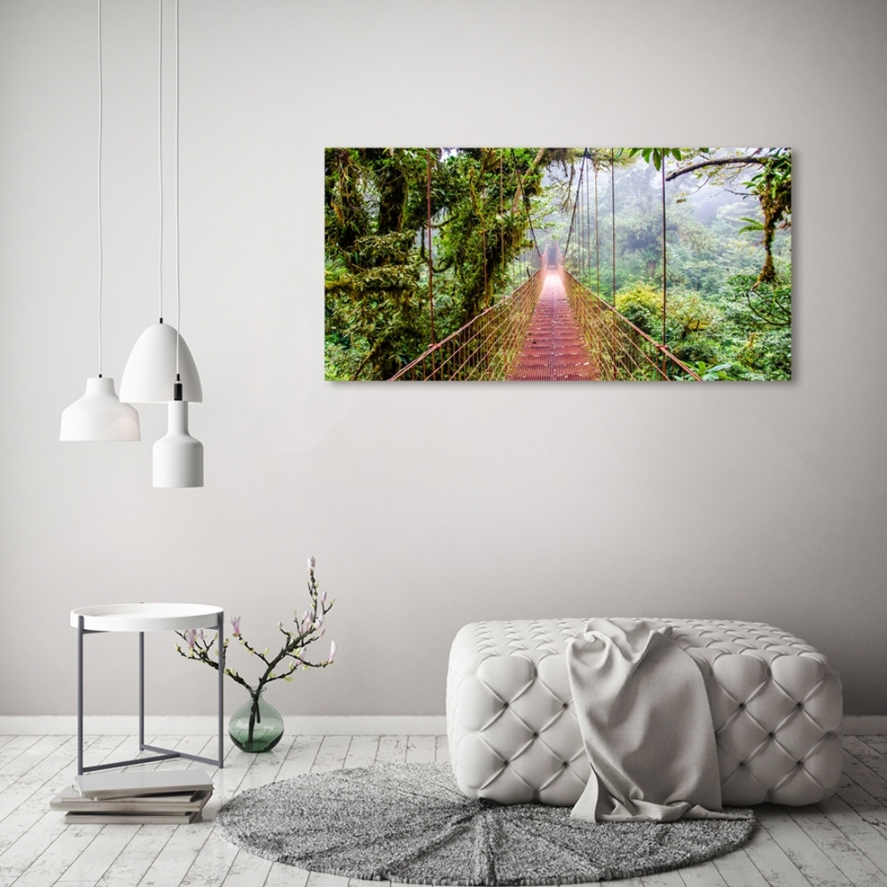 Tableau photo sur verre Pont sous les tropiques