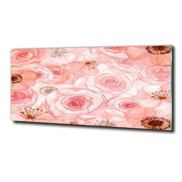 Tableau verre imprimé Motif floral