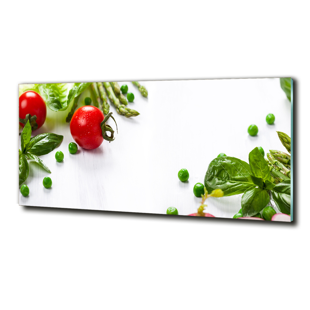 Tableau en verre Légumes frais